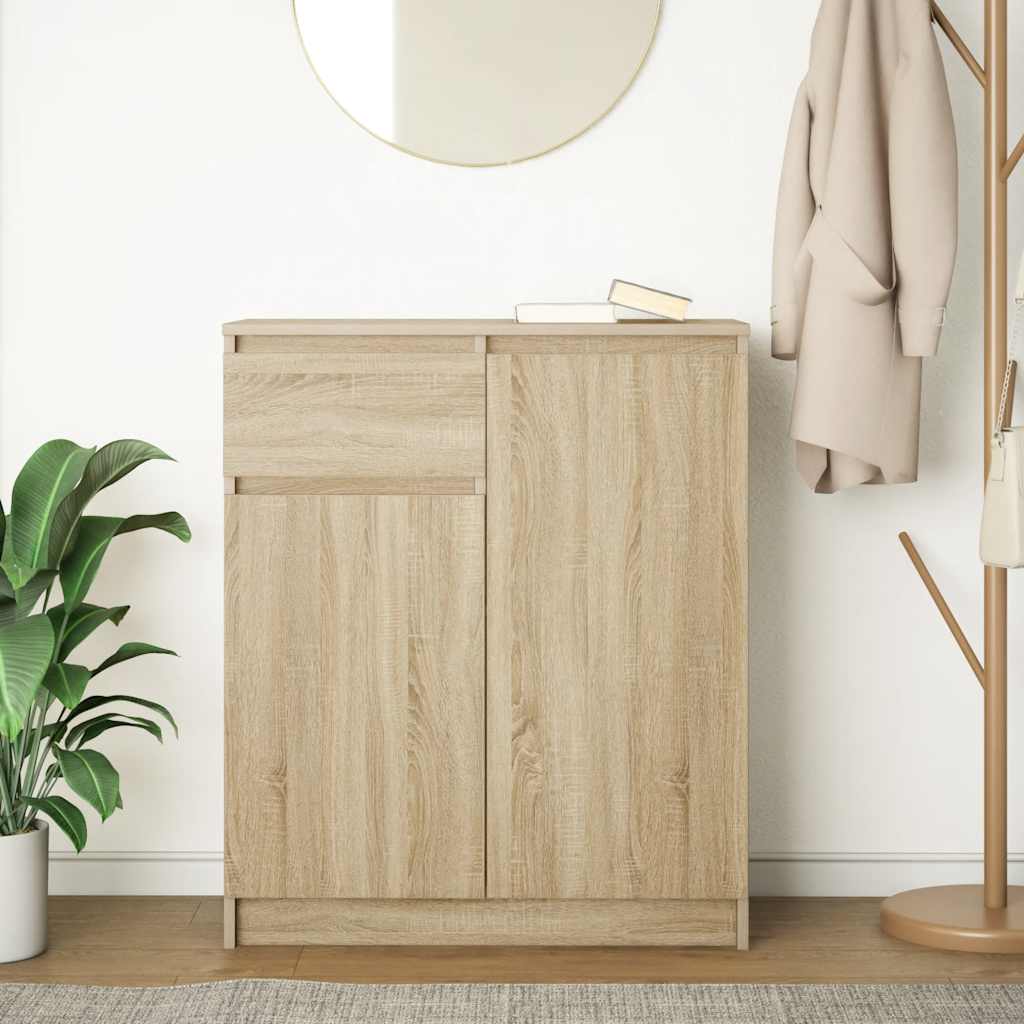 Skänk Sonoma Ek med låda 71x35x84 cm