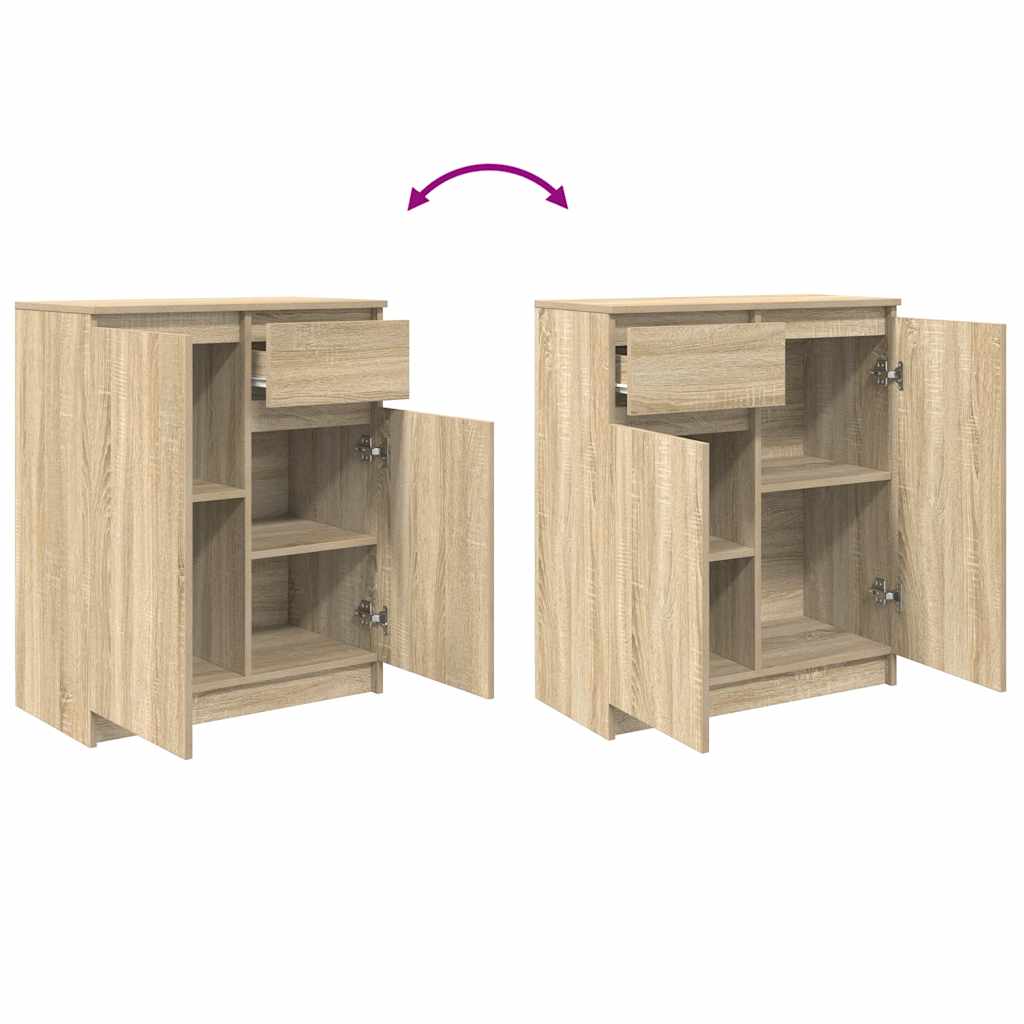 Skänk Sonoma Ek med låda 71x35x84 cm