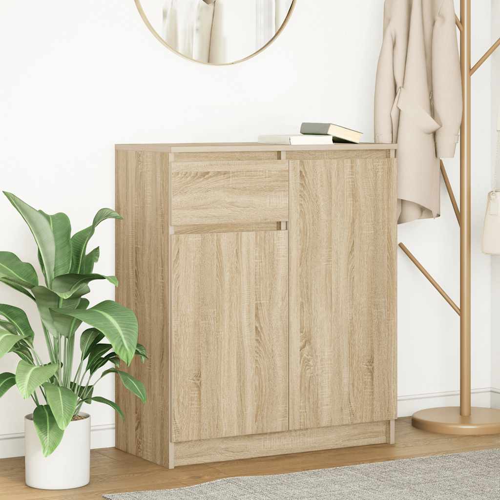 Skänk Sonoma Ek med låda 71x35x84 cm
