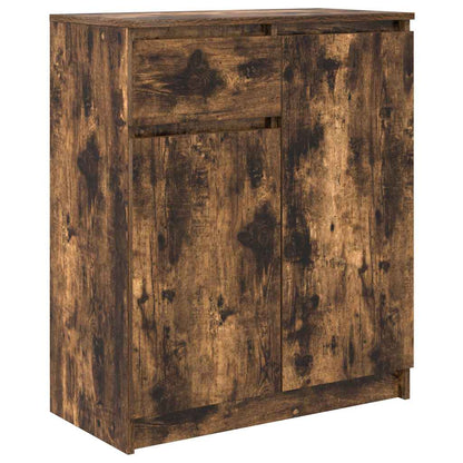 Skänk Rökfärgad Ek med låda 71x35x84 cm