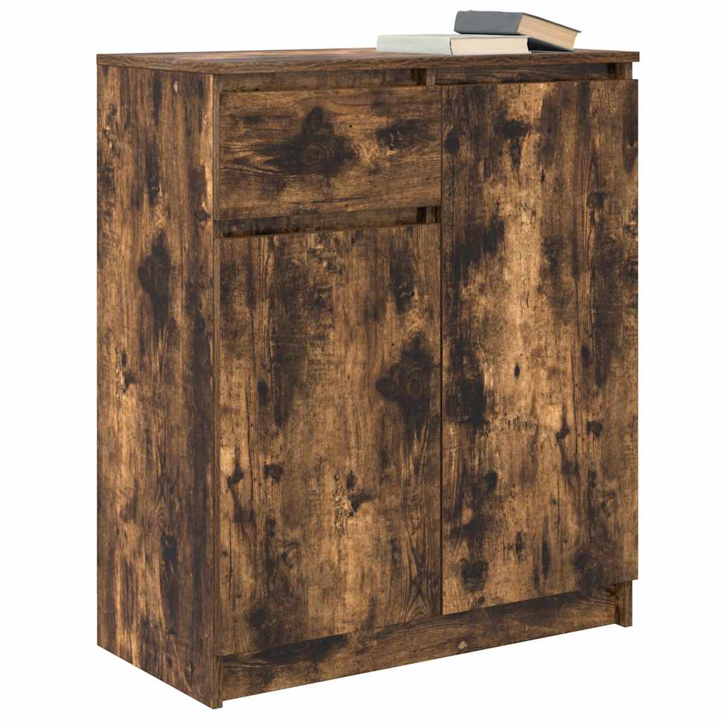 Skänk Rökfärgad Ek med låda 71x35x84 cm