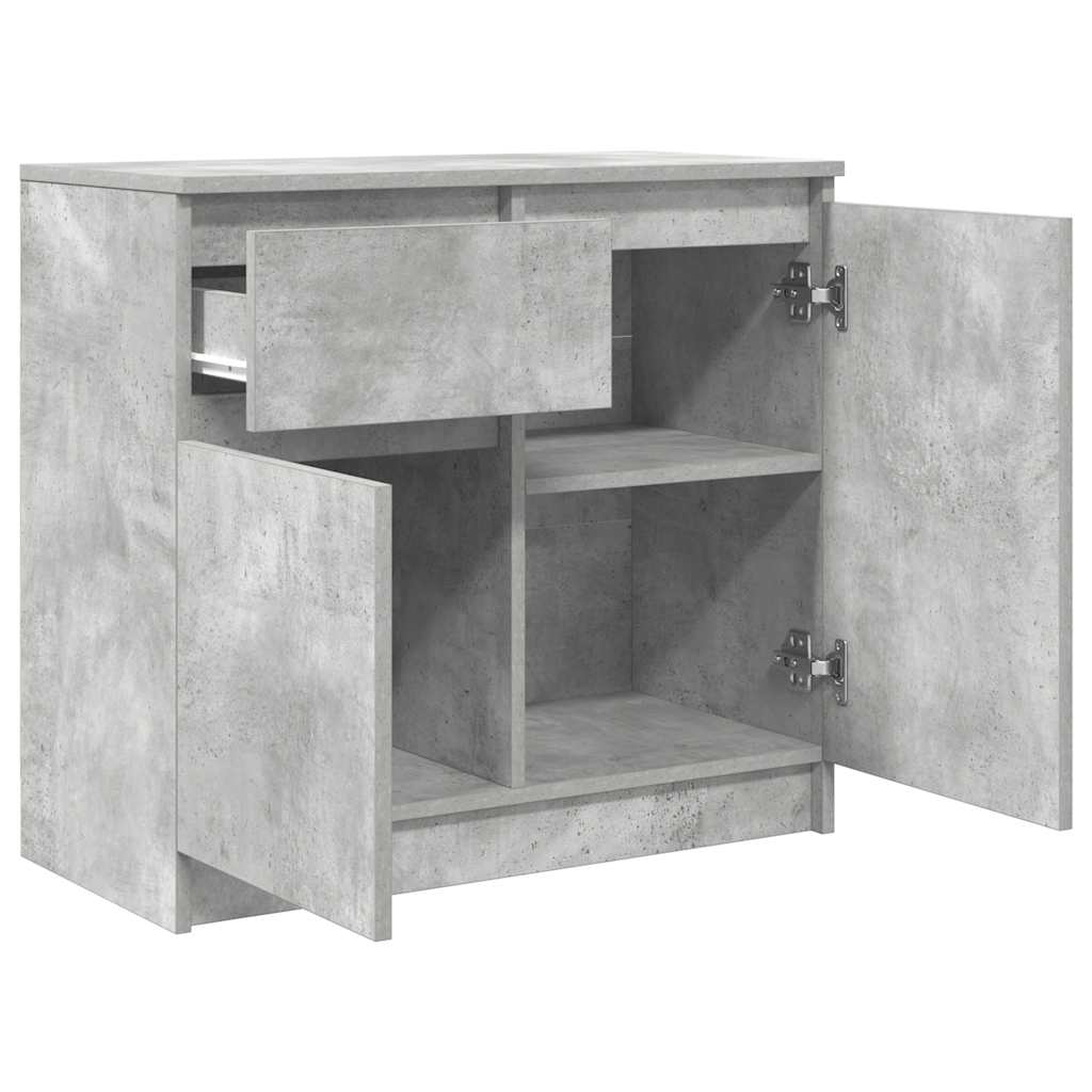Skänk Betonggrå med låda 71x35x65 cm