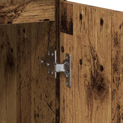 Skänk Åldrat Trä med låda 71x35x65 cm