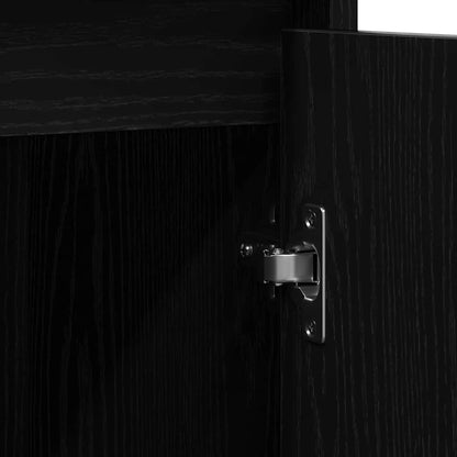 Skänk Svart Ek 85x34x76 cm