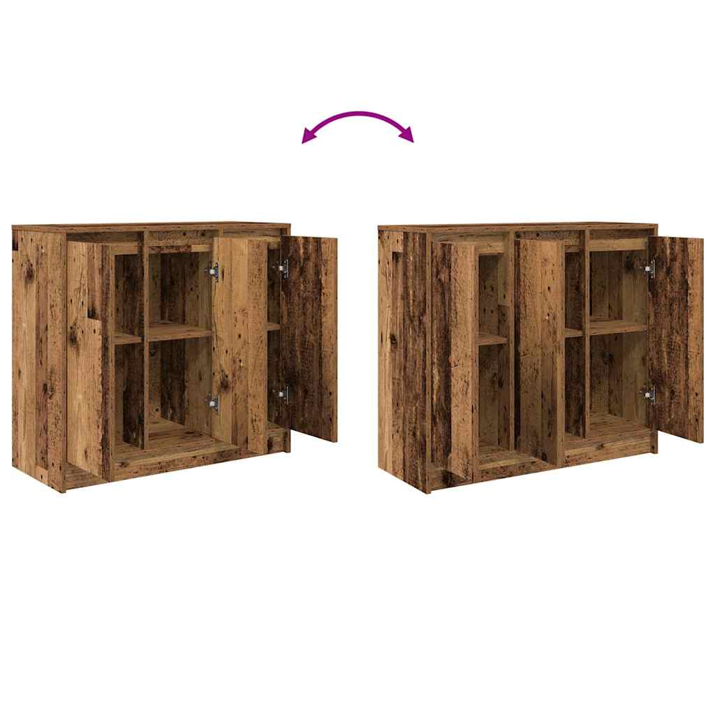 Skänk Åldrat Trä 85x34x76 cm