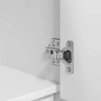 Skåp Vit med låda Vit 55,5x34x119,5 cm