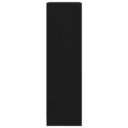 Skåp Svart Ek med låda Svart Ek 55,5x34x119,5 cm