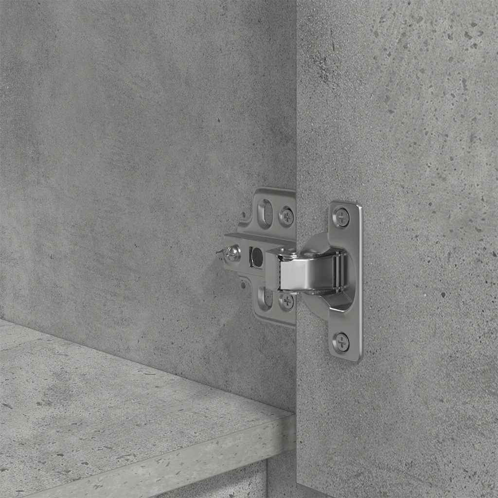 Skåp Betonggrå med låda 55,5x34x119,5 cm