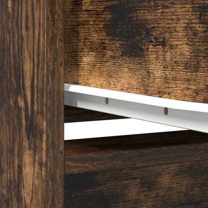 Skåp Rökfärgad Ek med låda 55,5x34x119,5 cm