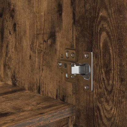 Skåp Rökfärgad Ek med låda 55,5x34x119,5 cm