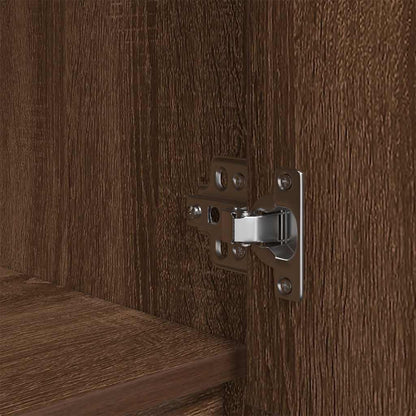 Skåp Brun Ek med låda Brun Ek 55,5x34x119,5 cm