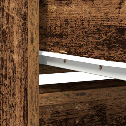 Skåp Åldrat Trä med låda 55,5x34x119,5 cm