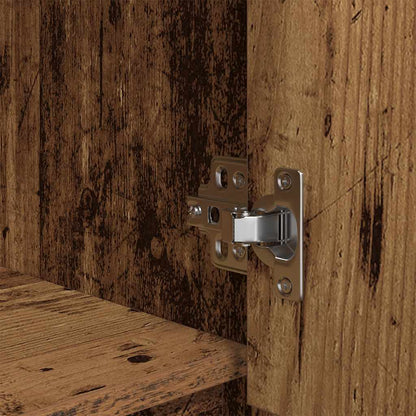 Skåp Åldrat Trä med låda 55,5x34x119,5 cm