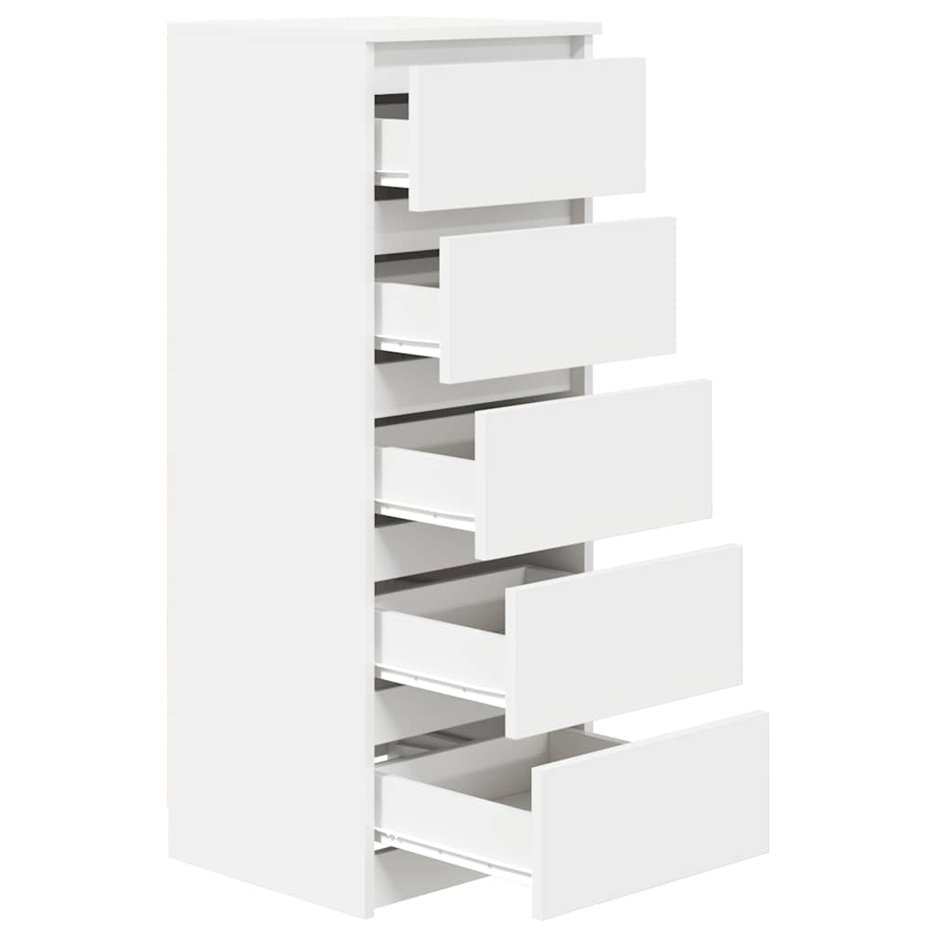 Byrå Vit med lådor 37,5x35x99 cm