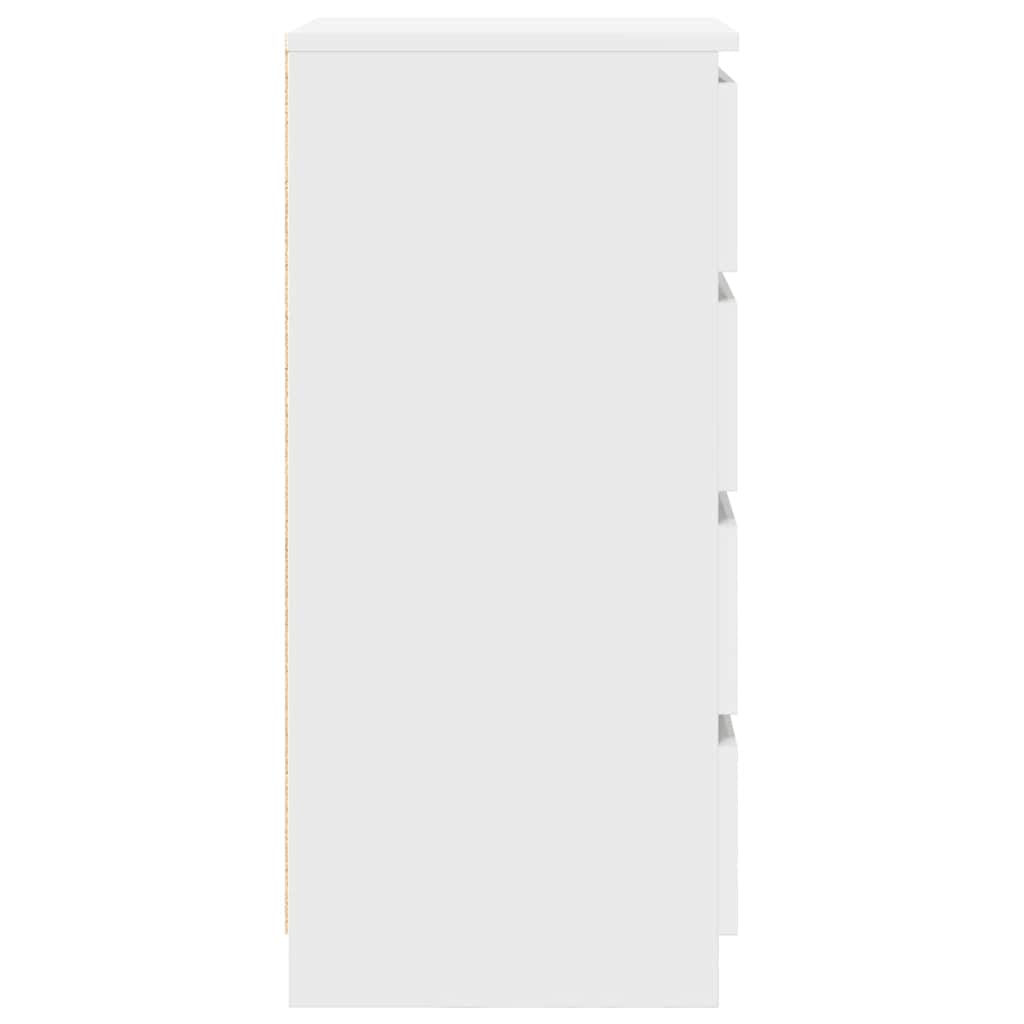 Byrå Vit med lådor 37,5x35x99 cm