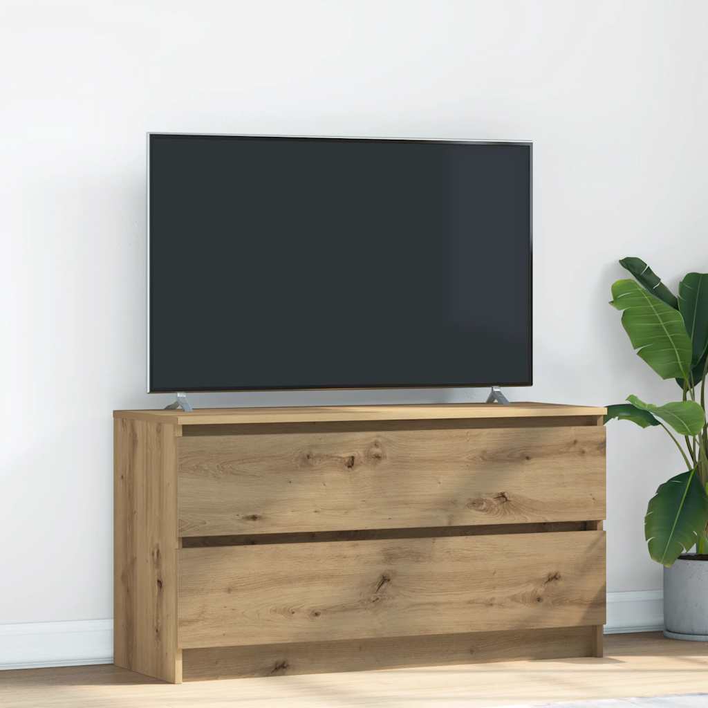 TV-Möbel Brun Ek TV-Bänk hanTV-Möbel 100x35x54 cm