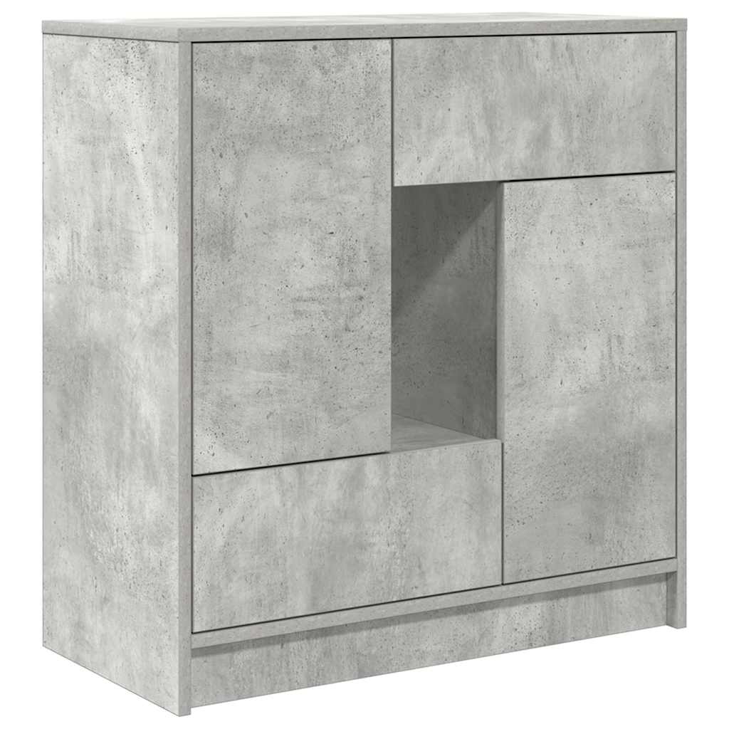 Skänk Betonggrå med lådor och dörrar 70,5x34x74,5 cm