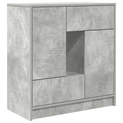 Skänk Betonggrå med lådor och dörrar 70,5x34x74,5 cm