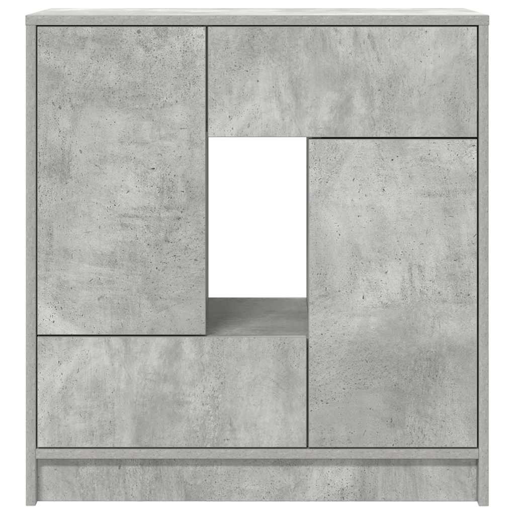 Skänk Betonggrå med lådor och dörrar 70,5x34x74,5 cm