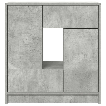 Skänk Betonggrå med lådor och dörrar 70,5x34x74,5 cm