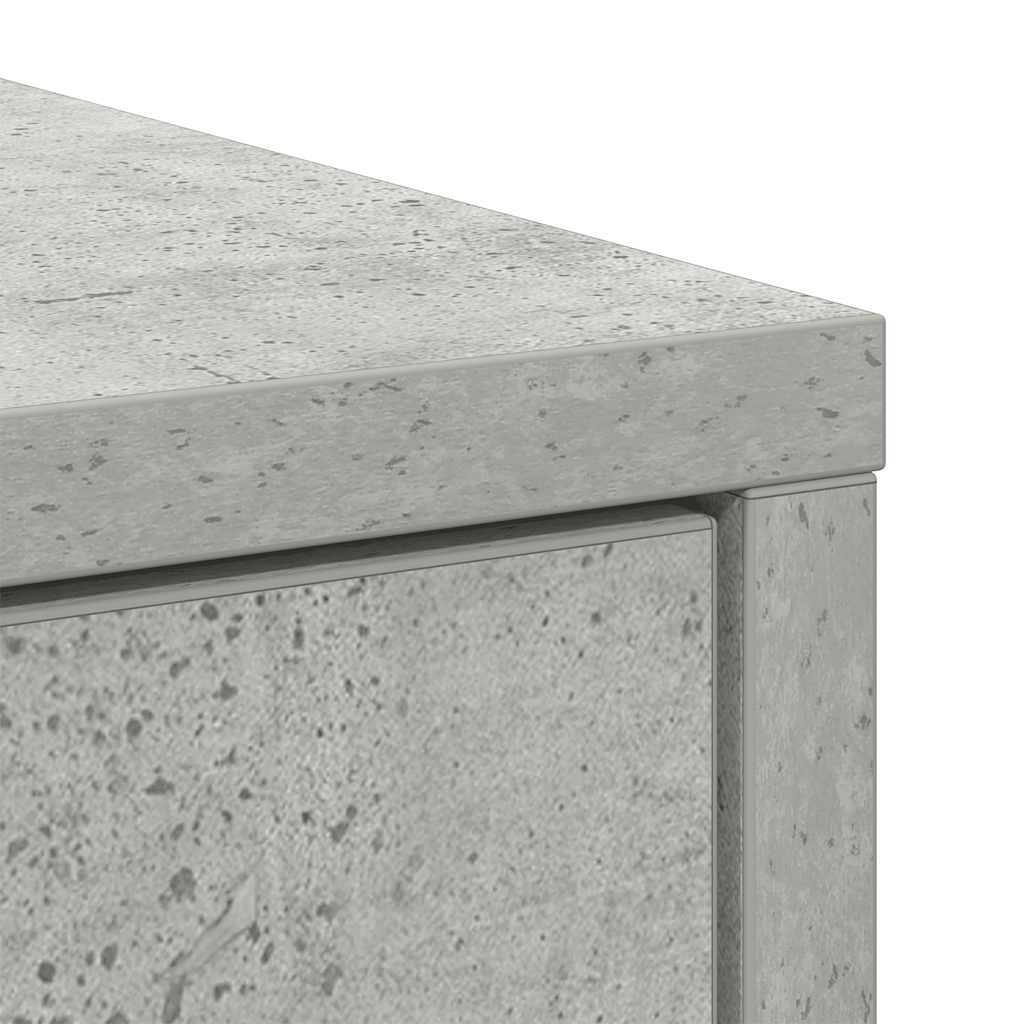 Skänk Betonggrå med lådor och dörrar 70,5x34x74,5 cm
