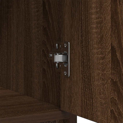 Skänk Brun Ek med lådor och dörrar 73x31x90 cm