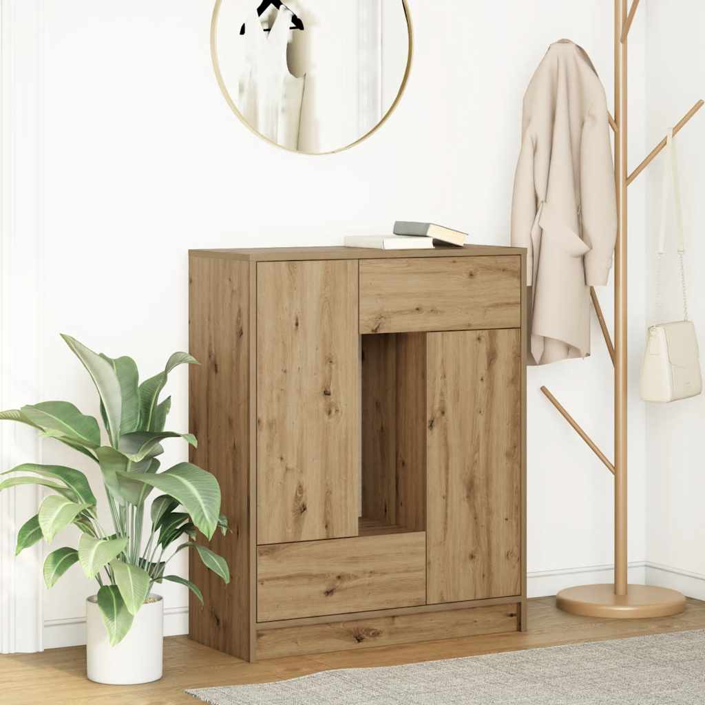 Skänk Artisan Ek med lådor och dörrar 73x31x90 cm