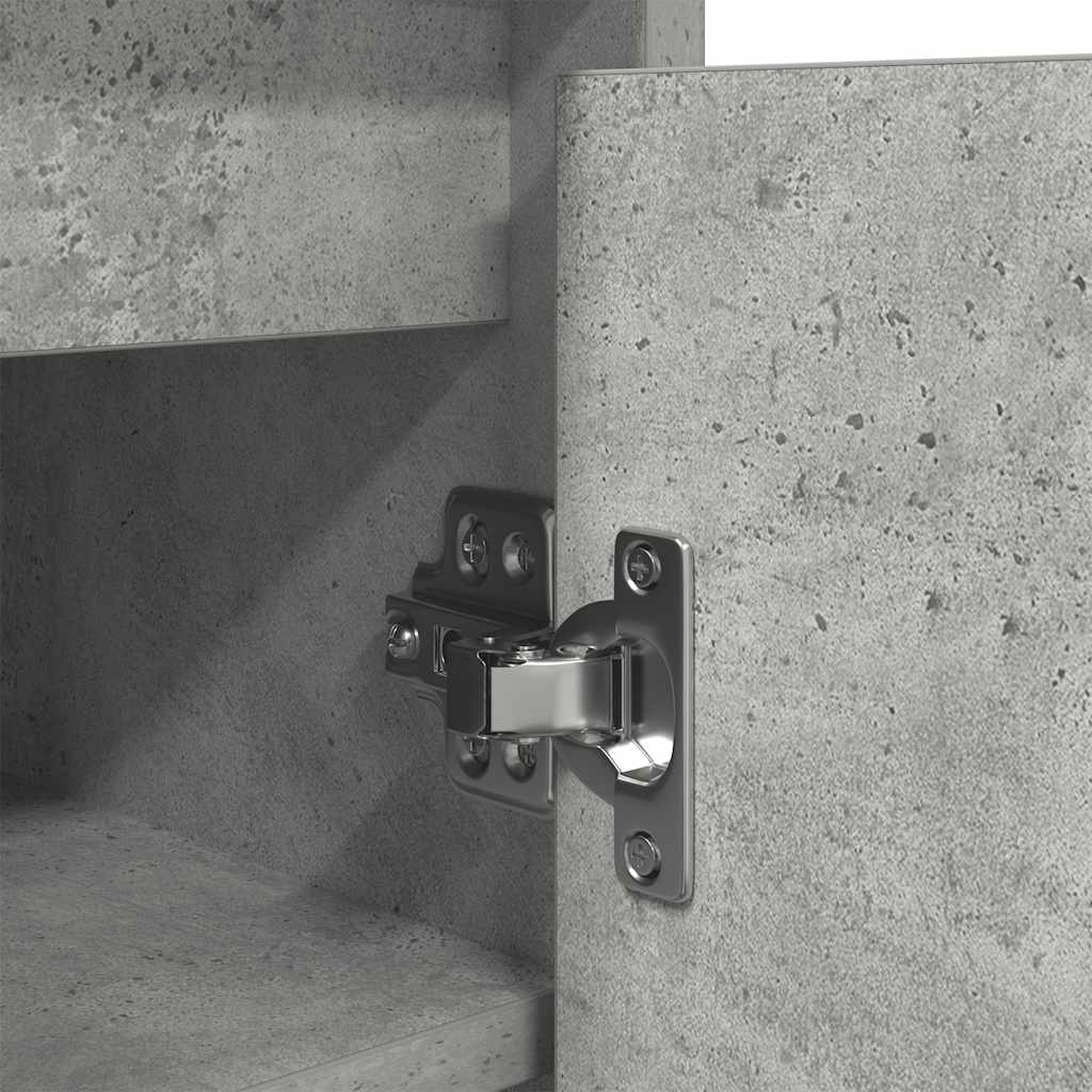 Skoställ Betonggrå Skoskåp 57x34x76 cm