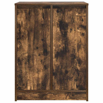 Skoställ Rökfärgad Ek Skoskåp 57x34x76 cm