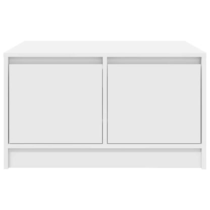 Soffbord Vit med lådor 70,5x70x40 cm