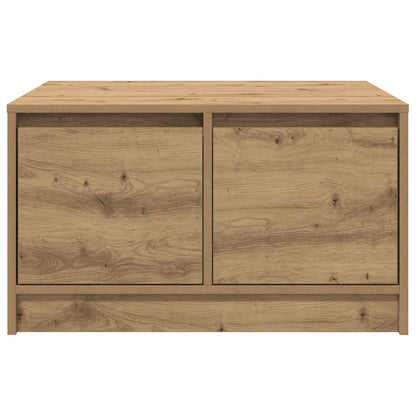 Soffbord Artisan Ek med lådor hantverksmässig Ek 70,5x70x40 cm