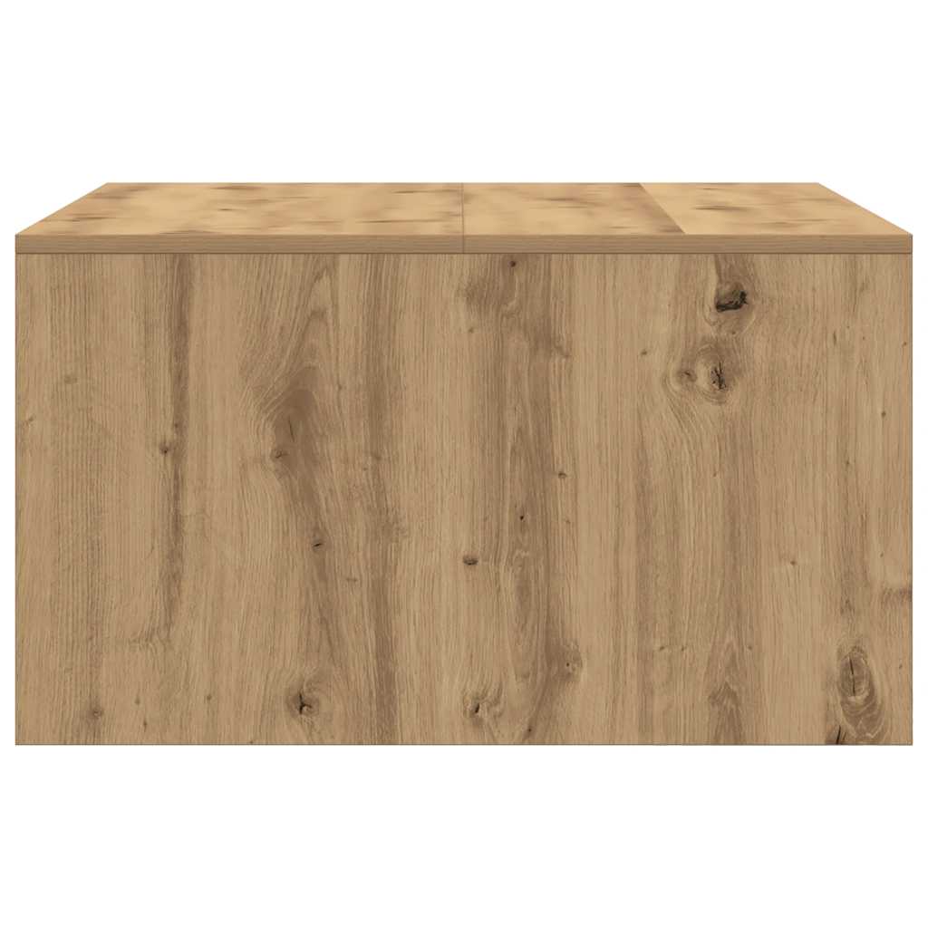 Soffbord Artisan Ek med lådor hantverksmässig Ek 70,5x70x40 cm