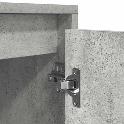 TV-Möbel Betonggrå TV-Bänk LED-lampor 160,5x41x50 cm