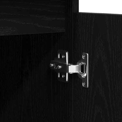 Skänk Svart Ek med lådor 100,5x35x76 cm