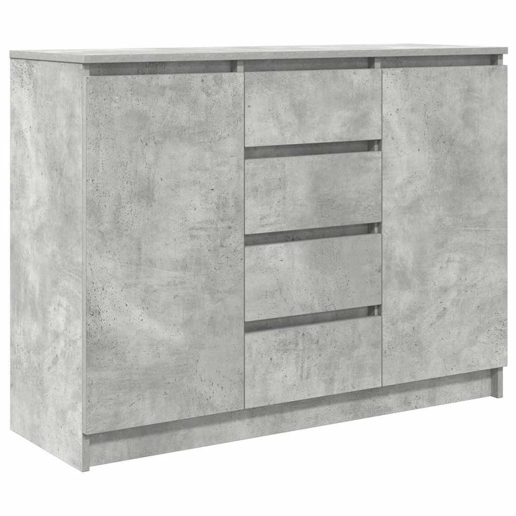 Skänk Betonggrå med lådor 100,5x35x76 cm