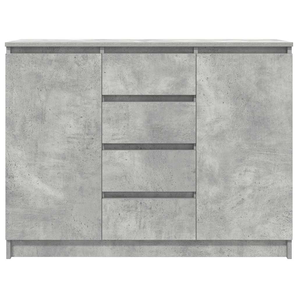 Skänk Betonggrå med lådor 100,5x35x76 cm