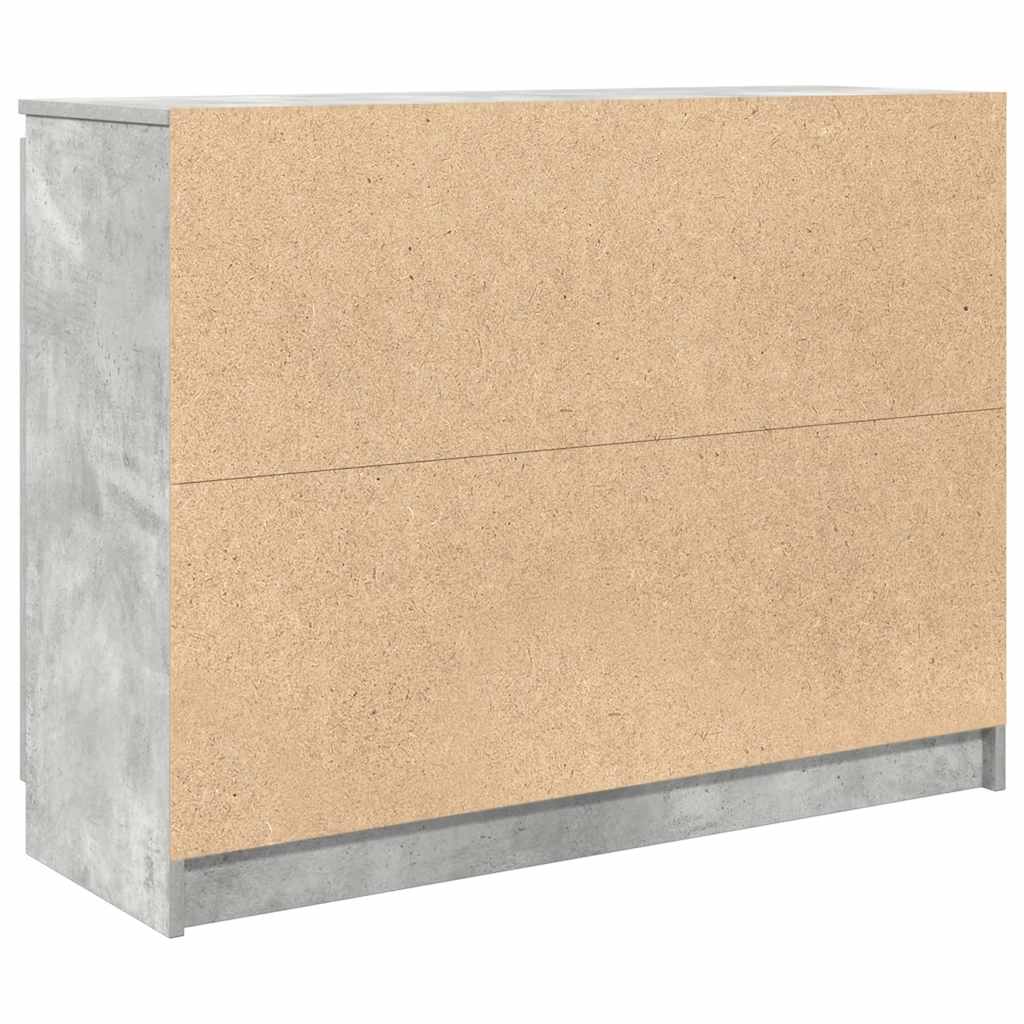 Skänk Betonggrå med lådor 100,5x35x76 cm