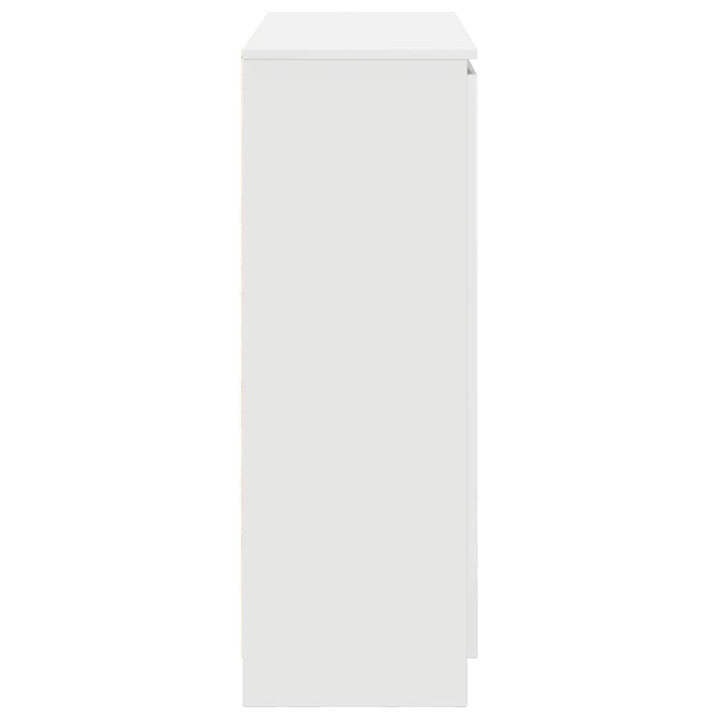 Skänk Vit med lådor 100,5x35x98,5 cm