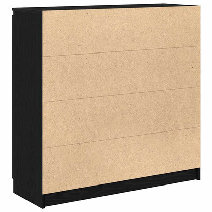 Skänk Svart Ek med lådor 100,5x35x98,5 cm