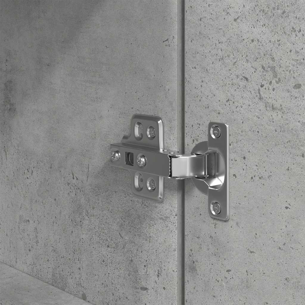 Skåp Betonggrå 50x35x180 cm