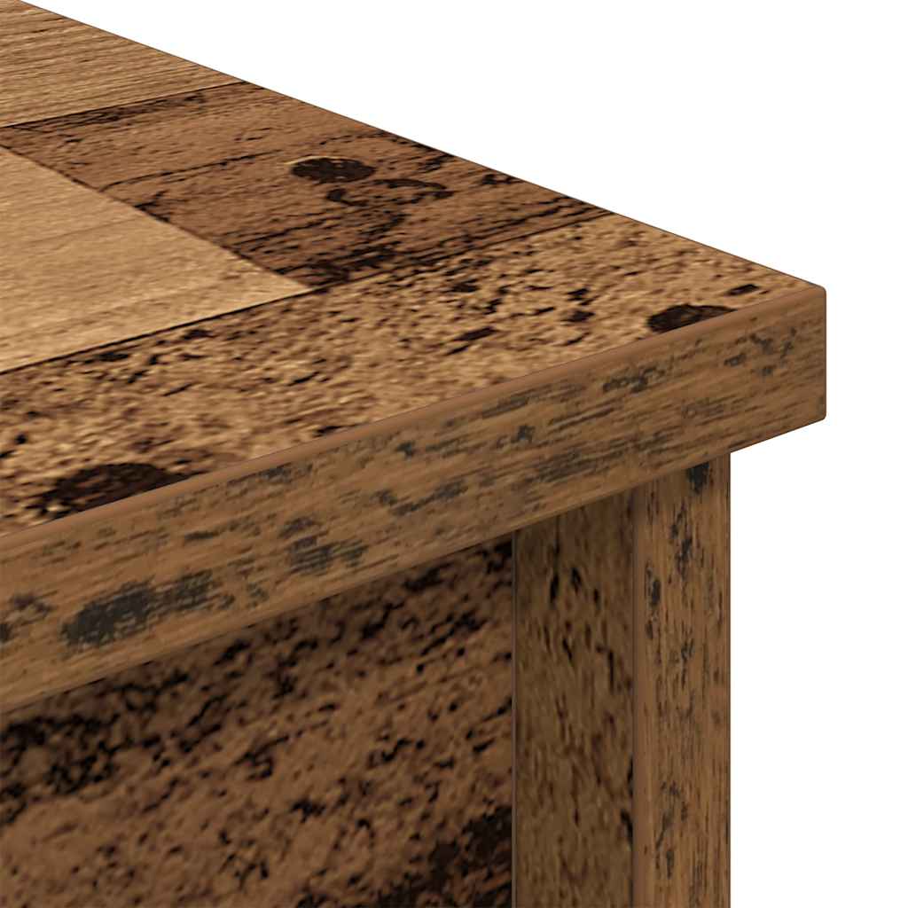 Skåp Åldrat Trä 50x35x180 cm