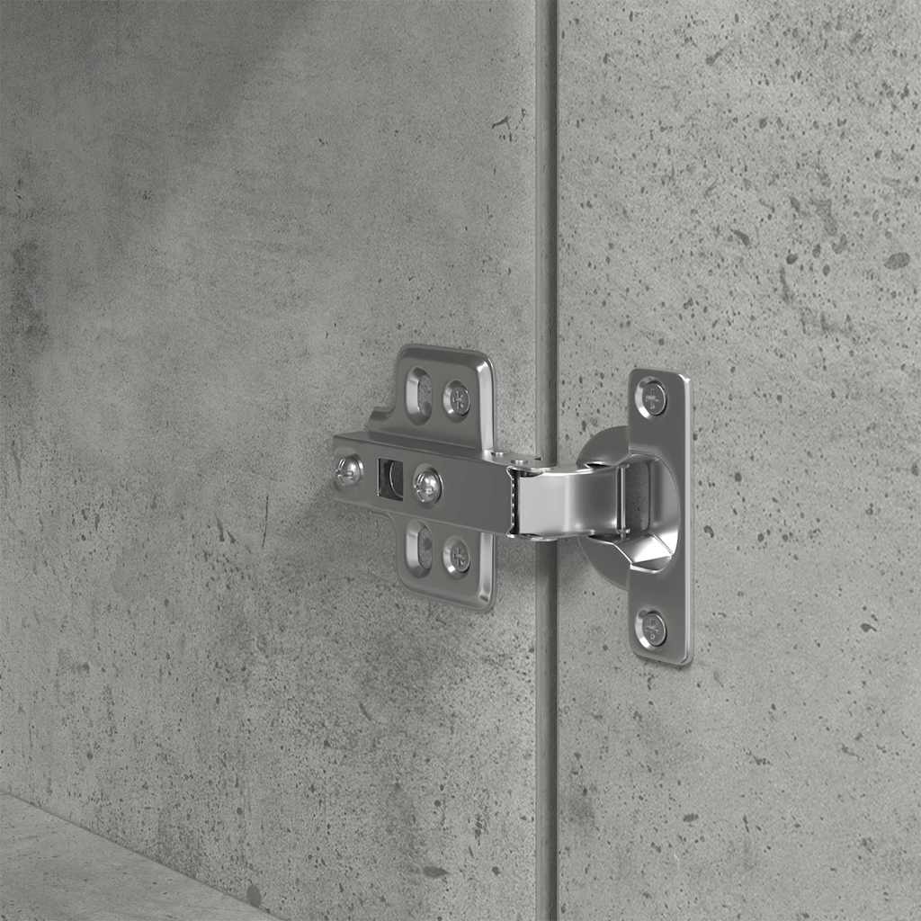 Skåp Betonggrå 70x35x180 cm