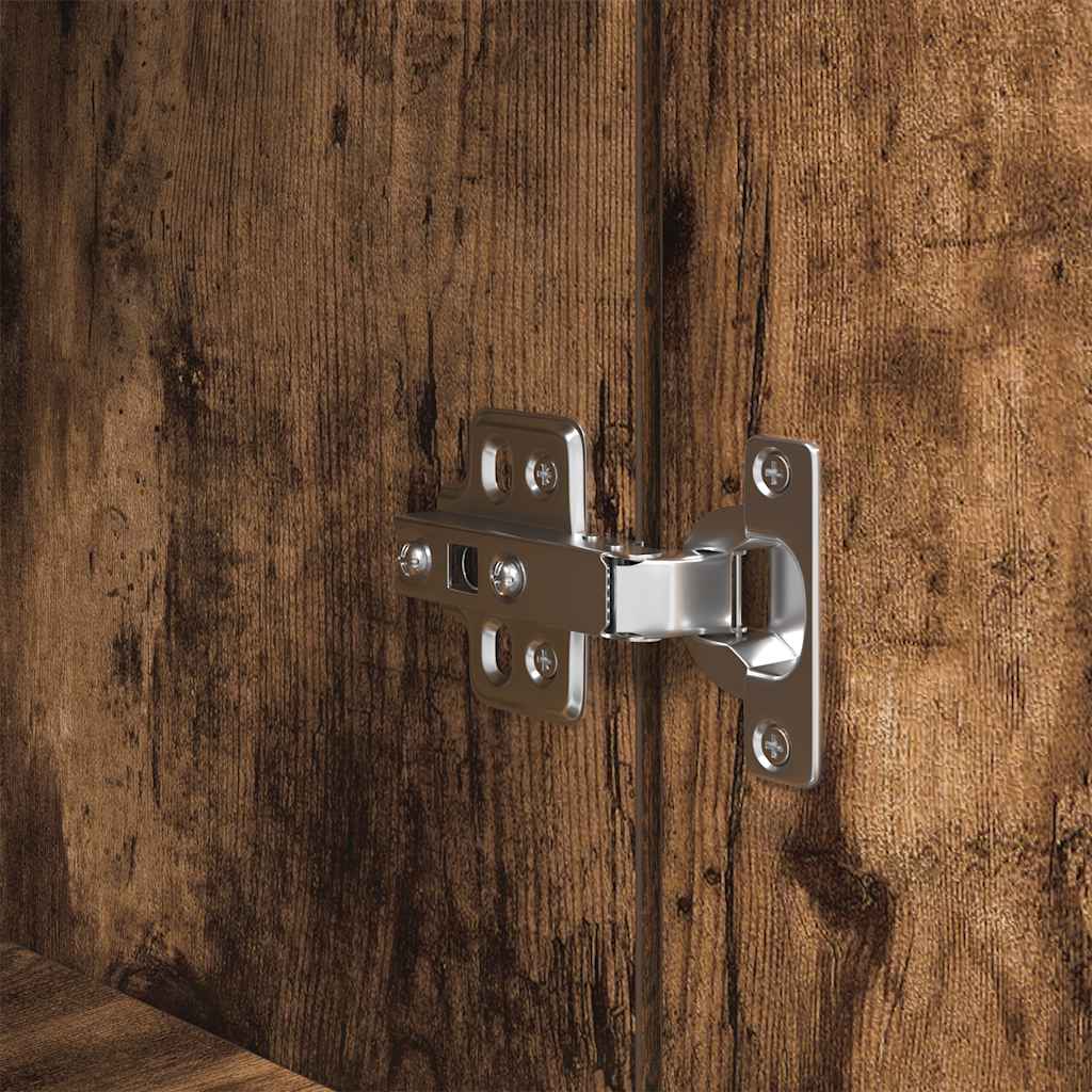 Skåp Rökfärgad Ek 70x35x180 cm