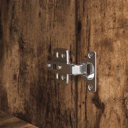 Skåp Rökfärgad Ek 70x35x180 cm