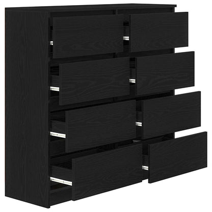 Skänk Svart Ek 100x35x99 cm