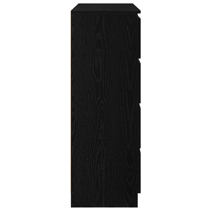 Skänk Svart Ek 100x35x99 cm