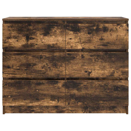 Skänk Rökfärgad Ek 100x35x76 cm