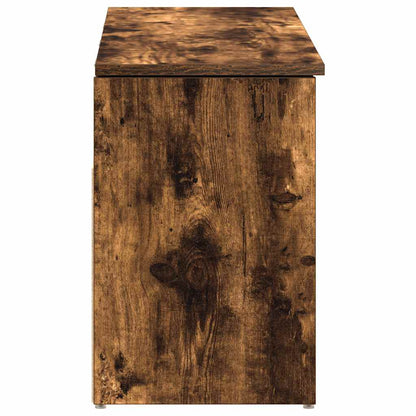 Skoställ Rökfärgad Ek Skobänk 102x30,5x45 cm