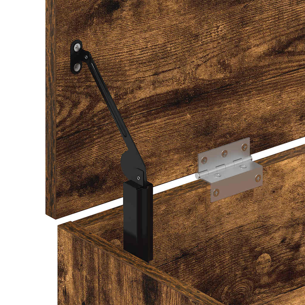 Skoställ Rökfärgad Ek Skobänk 102x30,5x45 cm