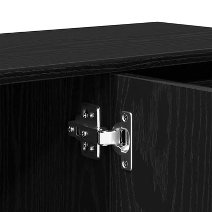 Skänk Svart Ek 91x29,5x75 cm